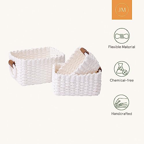 Small Wicker Baskets for Organizing (3 Count)