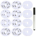 25 Pcs Clothing Rack Size Dividers Round White Plastic Size Markers for Clothing Rack Pre (25 Count)