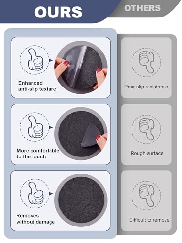 24PCS Round Non Slip Bathtub Stickers with Scraper