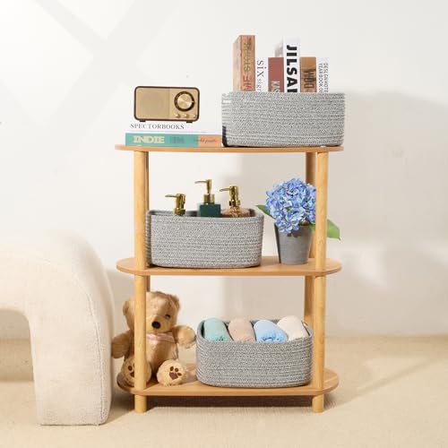 Small Storage Baskets for Organizing (3 Count)
