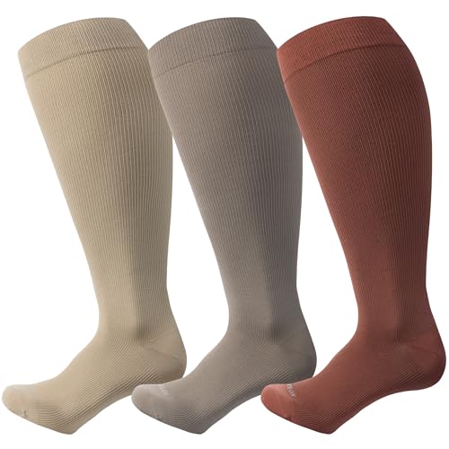Wide Calf Compression Socks for Women Men Plus Size 15