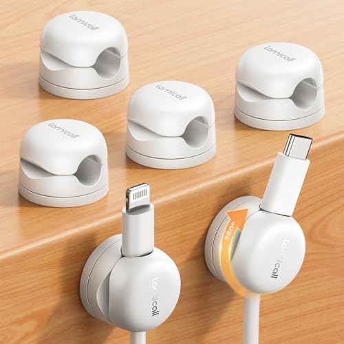 6 Pack Rotatable Cord Organizer (6 Count)