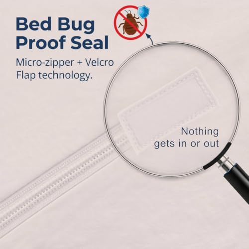 Short Queen Mattress Encasement with Zipper