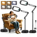10X 30X Large Floor Magnifying Glass with Light and Stand