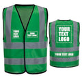 Custom Text 4XL 5XL Green Hi Vis Safety Vest