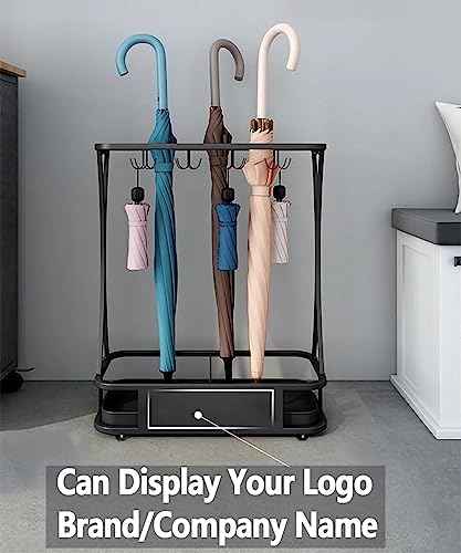 Umbrella Holder Entryway Umbrella Display Stand Rack Umbrella Container Cane Rack Walking Stick Stand Golf Club Organizer Metal Home Office Patio Decor Indoor Outdoor Stored 31 Umbrellas