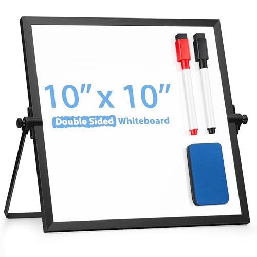 Small WhiteBoard with Stand 10" X 10"