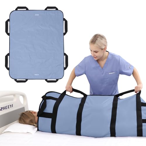 Multipurpose 48" x 40" Positioning Bed Pad with Reinforced Handles