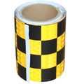 Yellow and Black Reflective Tape 4 inch X 10 feet