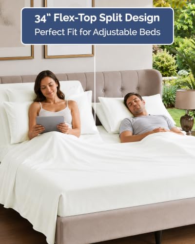Flex Top Split Head King 6 Piece Sheet Set