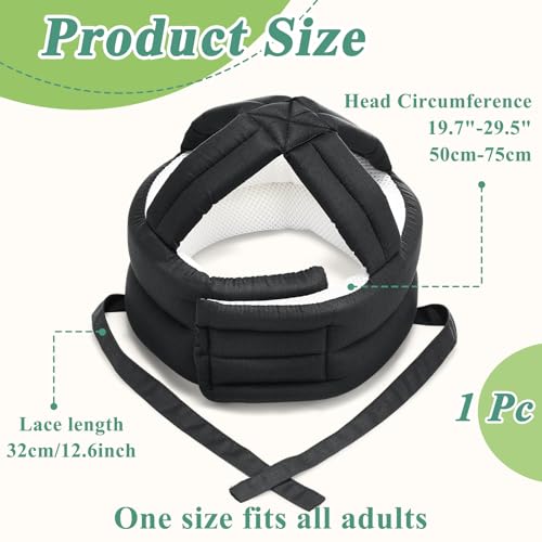 1 Pcs Anti Fall Elder Head Safety Helmet for Adults Special Needs Thick Soft Protective Hat Adjustable Seniors Fall Prevention Head Protection Cap Elderly Helmet for Injury Protection