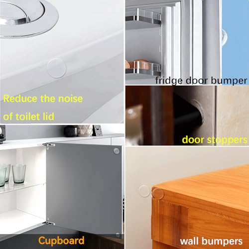 12pcs Clear Wall Bumpers (12 Count)