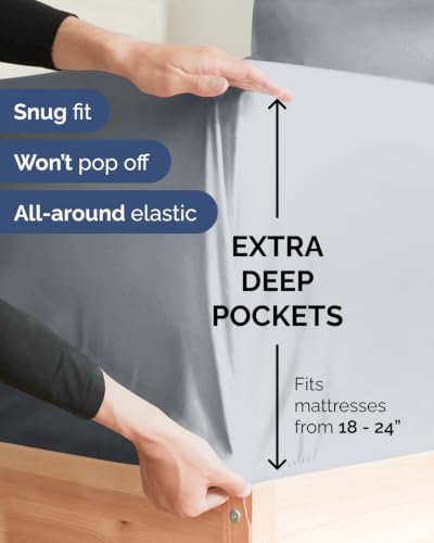 Extra Deep Flex Top Split Head King Sheet Set