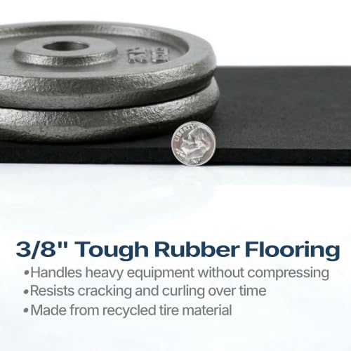 Traxxon by FlooringInc Rubber Gym Flooring Roll
