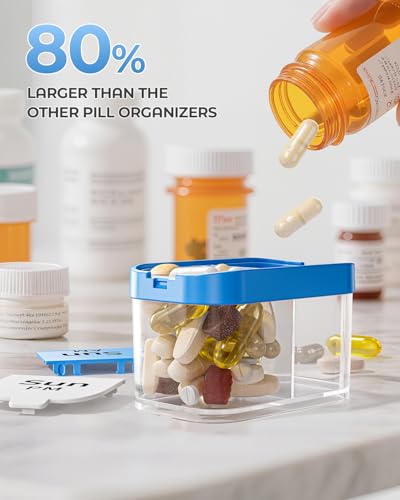 Extra Large Weekly Pill Organizer 7 Day AM PM