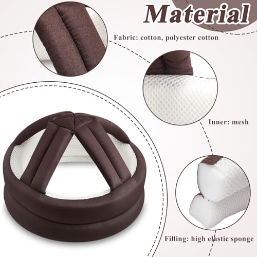 1 Pcs Anti Fall Elder Head Safety Helmet for Adults Special Needs Thick Soft Protective Hat Adjustable Seniors Fall Prevention Head Protection Cap Elderly Helmet for Injury