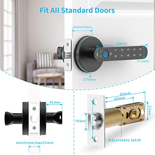 Fingerprint Door Lock with Keypads