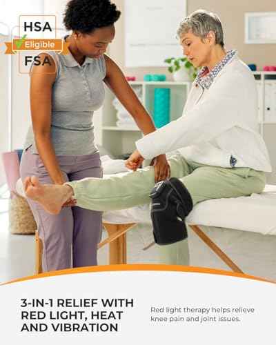 Red Light Therapy Knee Massager with Heat