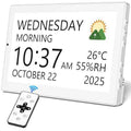 10.1" Large Digital Calendar Clock for Seniors with Date & Day