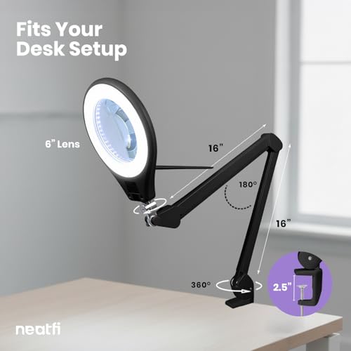 Elite Super LED Magnifying Lamp with Clamp