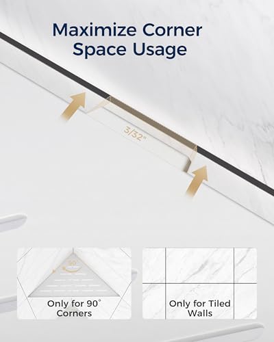 White Shower Corner Shelf