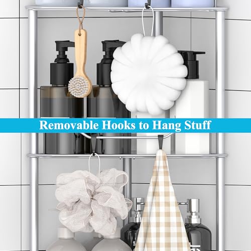 Metal Floor Standing Corner Shower Caddy