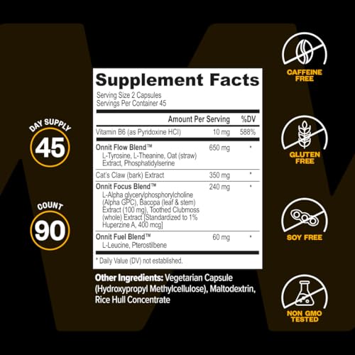 Alpha Brain Nootropic Brain Supplement for Focus & Memory (90 Count)