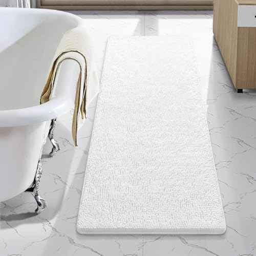 Luxury Bathroom Rug Shaggy Bath Mat 48 x 17 Inch (6.25 Sq Ft)