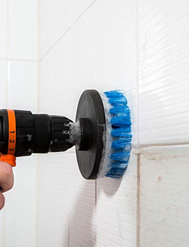 4 Piece Scrub Brush Power Drill Attachments