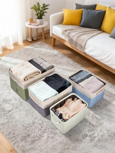 2 Pack Fabric Closet Storage Bins for Shelves (2 Count)