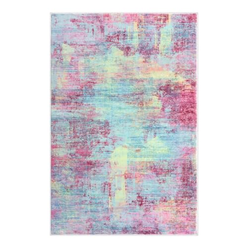 Small Abstract Area Rug 2x3 Ft Entryway Rugs Washable Door Mat Indoor Entrance