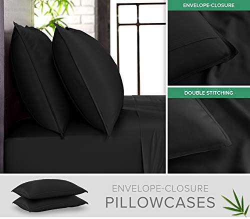 Twin Sheets Genuine 100% Organic Viscose Derived from Bamboo Bed Sheet Set