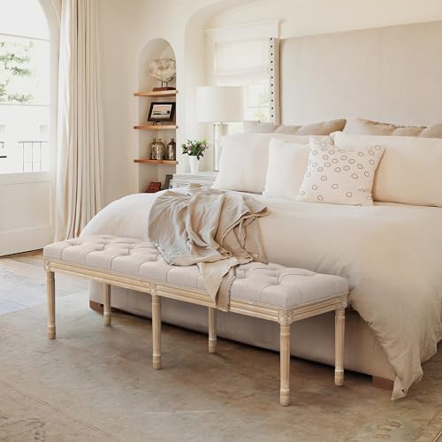 60" Fabric End of Bed Bench