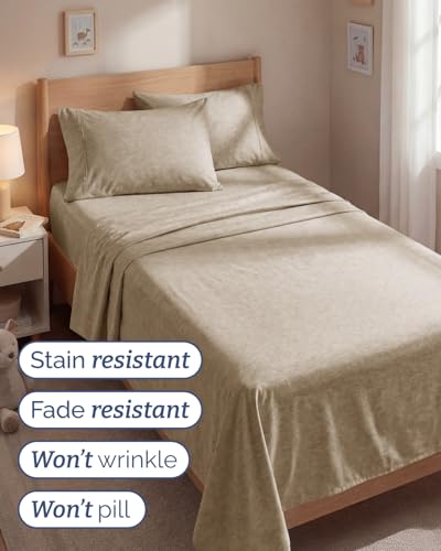 Twin 4 Piece Bed Sheet Set (4 Count)