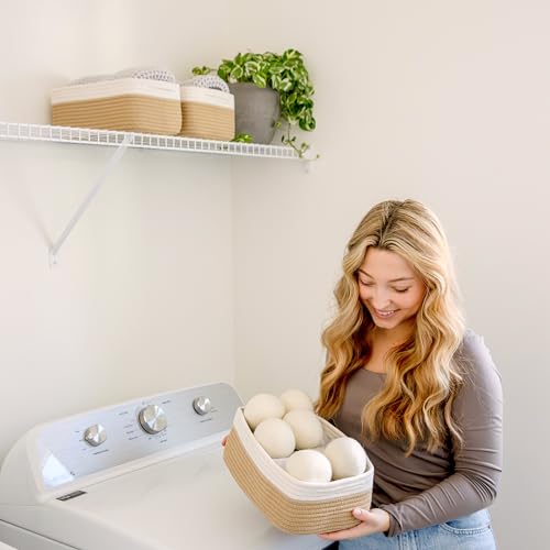 11.8"x8"x4.5” Storage Baskets for Shelves 3 Pack (3 Count)