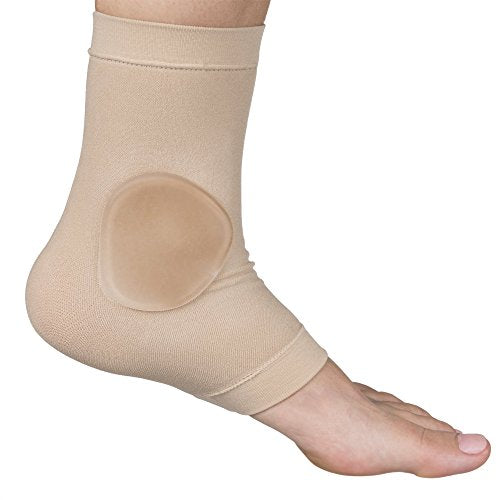 Ankle Bone Protection Socks Malleolar Sleeves with Gel Pads for Boots (2 Count)