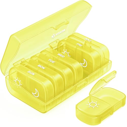 Weekly Pill Organizer 2 Times a Day