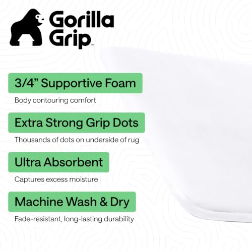 Memory Foam Bath Rug for Bathroom