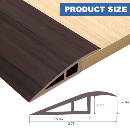 Vinyl Floor Transition Strip Self Adhesive Door Threshold Strip (3.3 Foot)