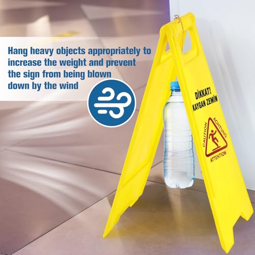 10 Pack 24" Height Blank Floor Sign Yellow A (10 Count)
