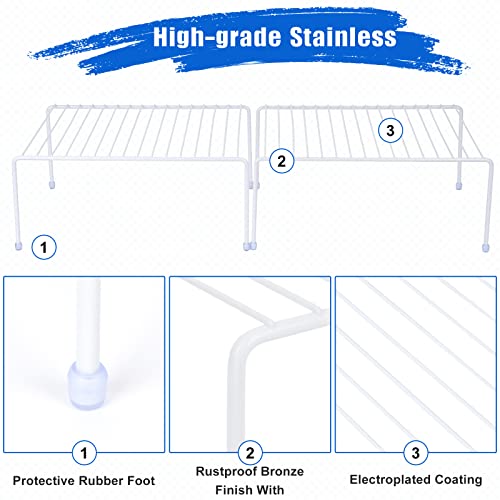 Kitchen Cabinet Storage Shelf Rack (2 Count)