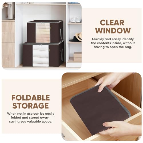 8 Pack Clothes Storage Bags (8 Count)