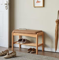 Oak Wood Shoe Bench
