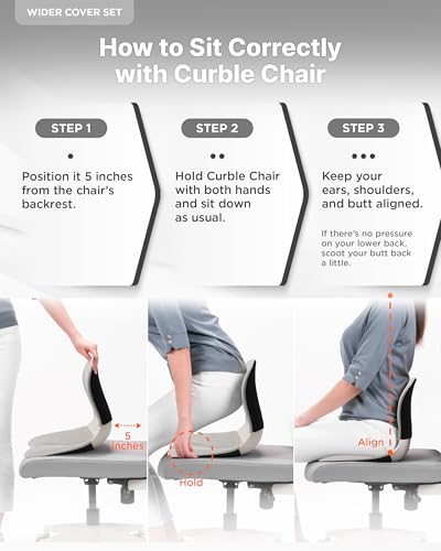 Wider Ergonomic Desk Chair Seat Cushion