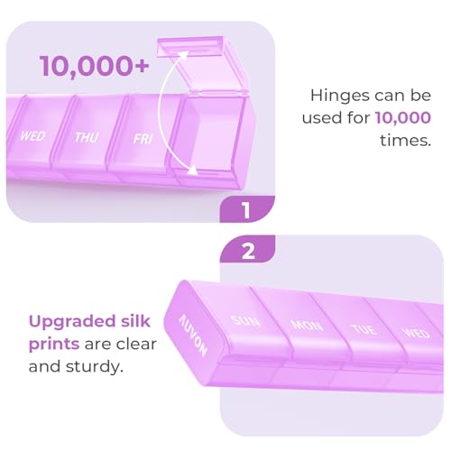 Weekly Pill Organizer with Effortless Opening Design