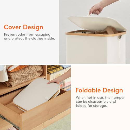 80L Laundry Basket with Lid