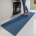 Long Kitchen Runner Rugs Kitchen Mat Non Slip Washable Blue 17"x71"