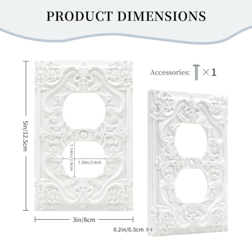 Victorian Floral Duplex Outlet Cover Plate