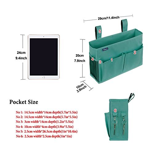 Caddy Hanging Organizer Bedside Storage Bag for Bunk and Hospital Beds