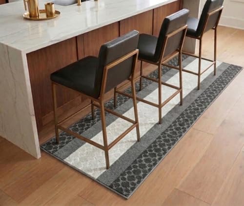 Custom Size Hallway Runner Rug Grey Color 31 inch Wide Select Your Length Non (38.74995 Sq ft)